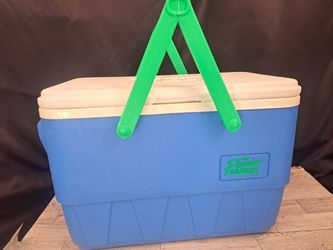Retro Picnic Basket Vintage 90s 25 QT Hard Side Insulated Cooler