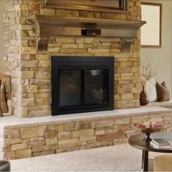 Alpine Small Glass Fireplace Doors