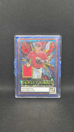 2026 Panini Donruss Eli Willits Prospects Red Jersey Kings Blue Ice Rc #PJK-EW