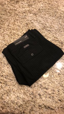 34/30 men’s Banana Republic Stripped Black Soft Cotton Pants