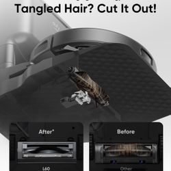 eufy L60 Robot Vacuum with Self Empty Station, Hair Detangling Technology