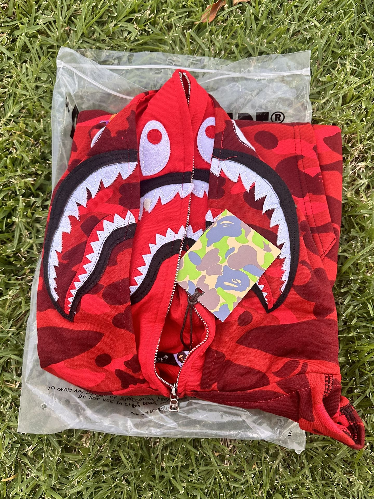 Bape Red Hoodie