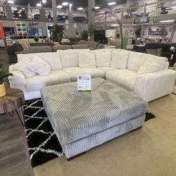 Corduroy 4-piece Corner Sectional