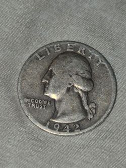 1942 Washington real Silver Quarter