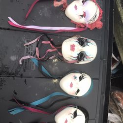 Ceramic Handmade Wall Mask Set Only $20