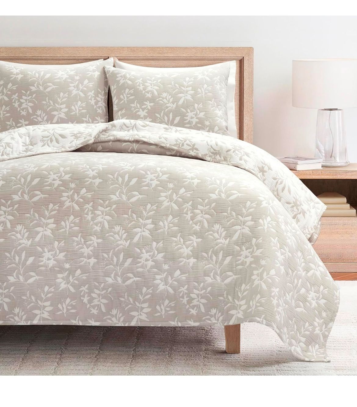 Lush Decor Floral Quilt Set King Size/Spring Decor