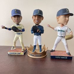 Felix Hernandez, Kyle Seager, Robinson Cano - Seattle Mariners Bobblehead SGA Lot