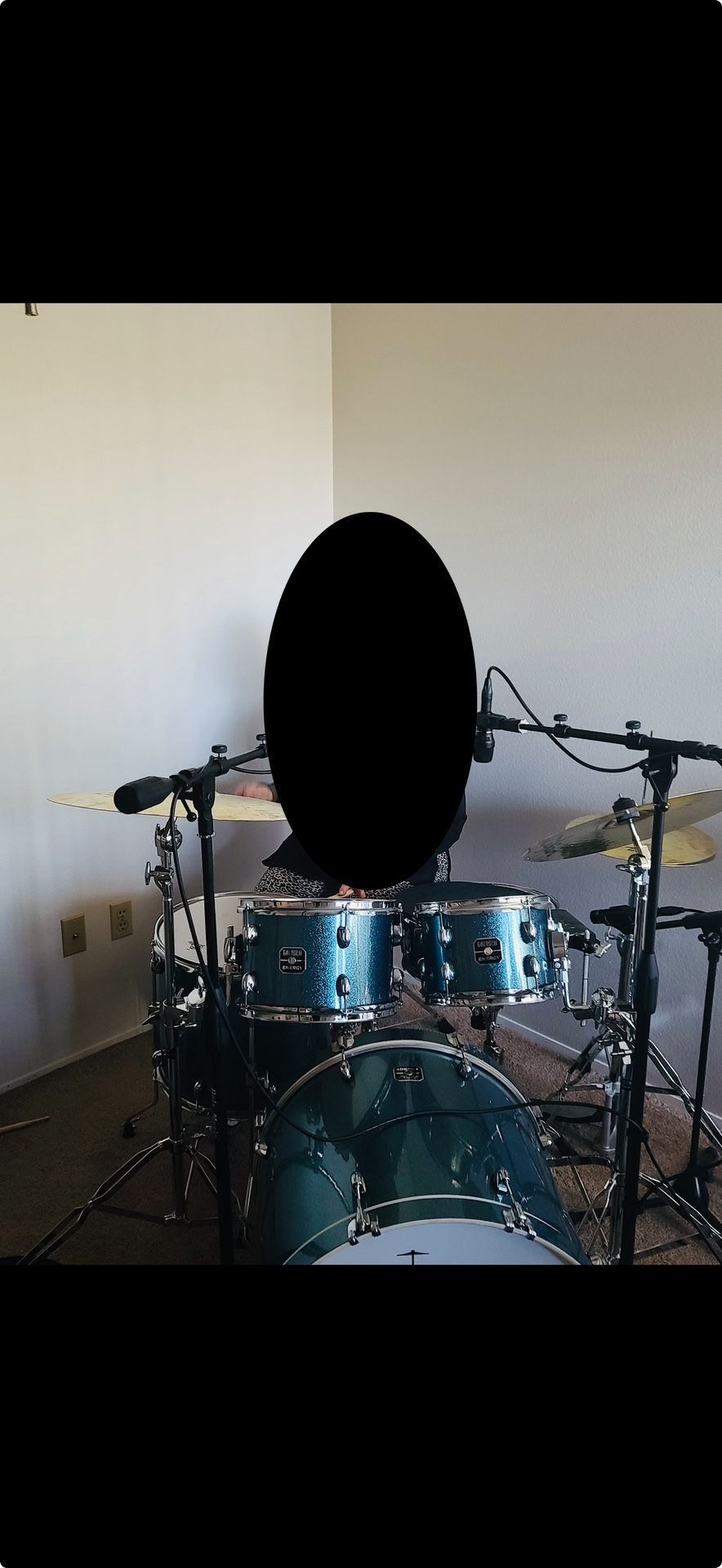 Gretch Energy Drum Set W Symbols (Microphone Setup Not Included)