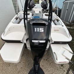 2019 21’ Bayliner Deck Boat with Outboard and Trailer