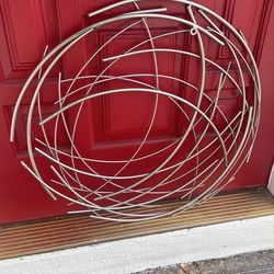 Silver Round Wall Decor