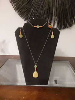 Luxury Genuine Gemstone 4-Piece Jewelry Set — Necklace, Bracelet, Earrings & Ring