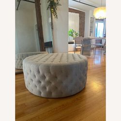 CB2 Tufted Ottoman