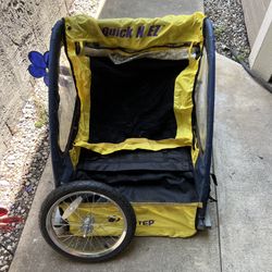 READ DESCRIPTION -  Quick N EZ Foldable Bike Trailer For Kids Bike Attachment