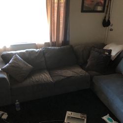 Moving Out Everything For $250 Sectional Couch, TV, Desks, Lamp, Microwave, Bookshelf, And More. 