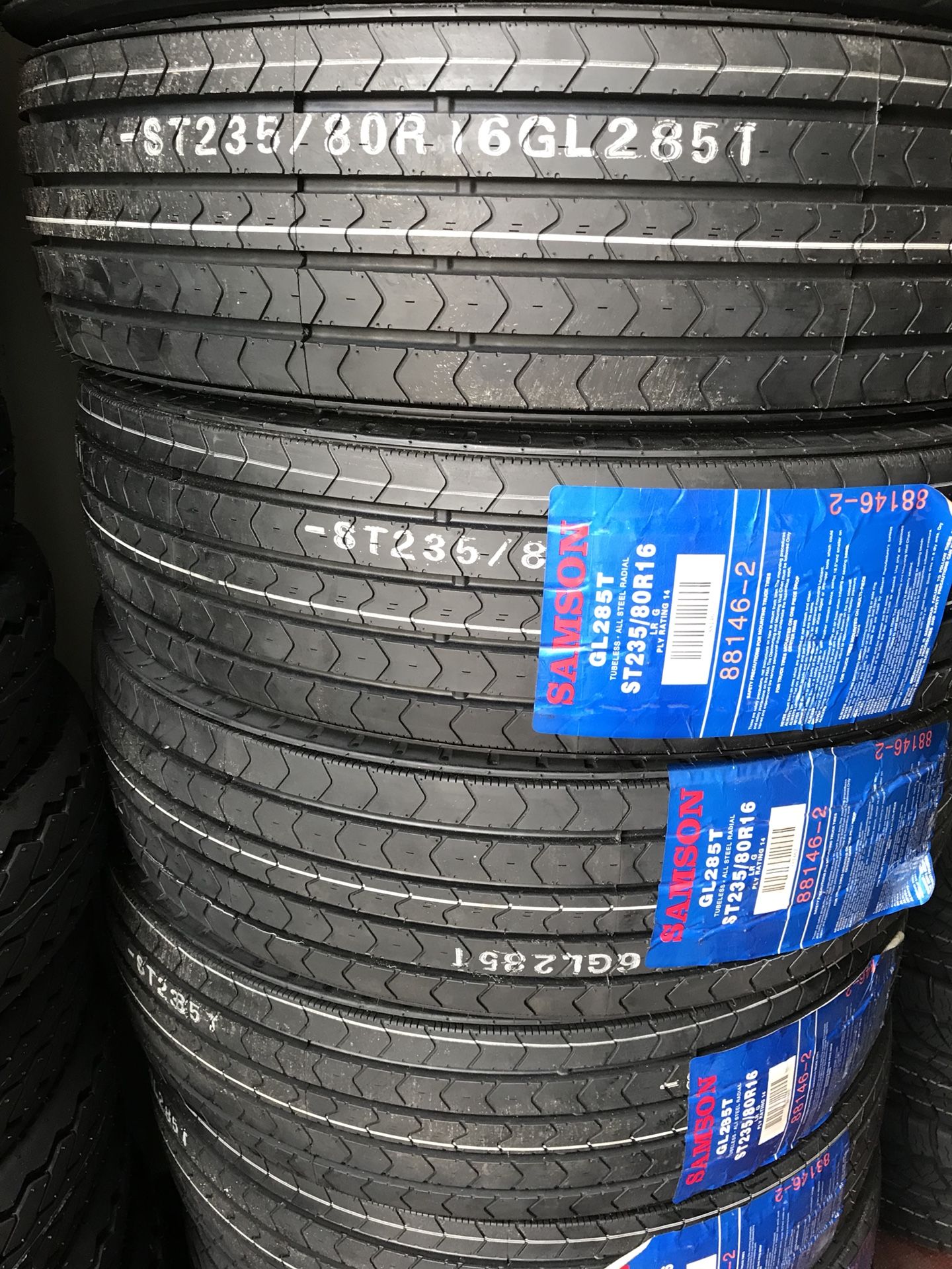 New trailer tires 235/80/16 Samson 14ply for Sale in Houston, TX OfferUp
