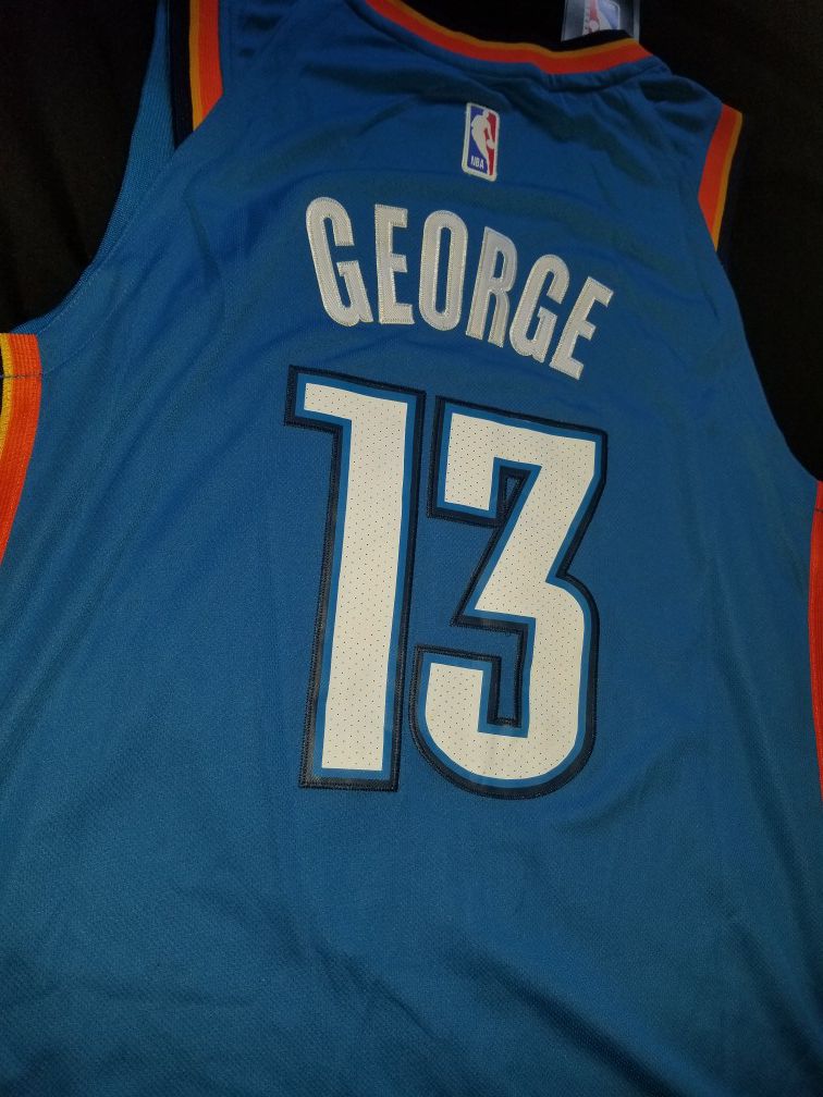 Paul George PG13 Oklahoma city thunder Jersey nba basketball for Sale in  San Diego, CA - OfferUp