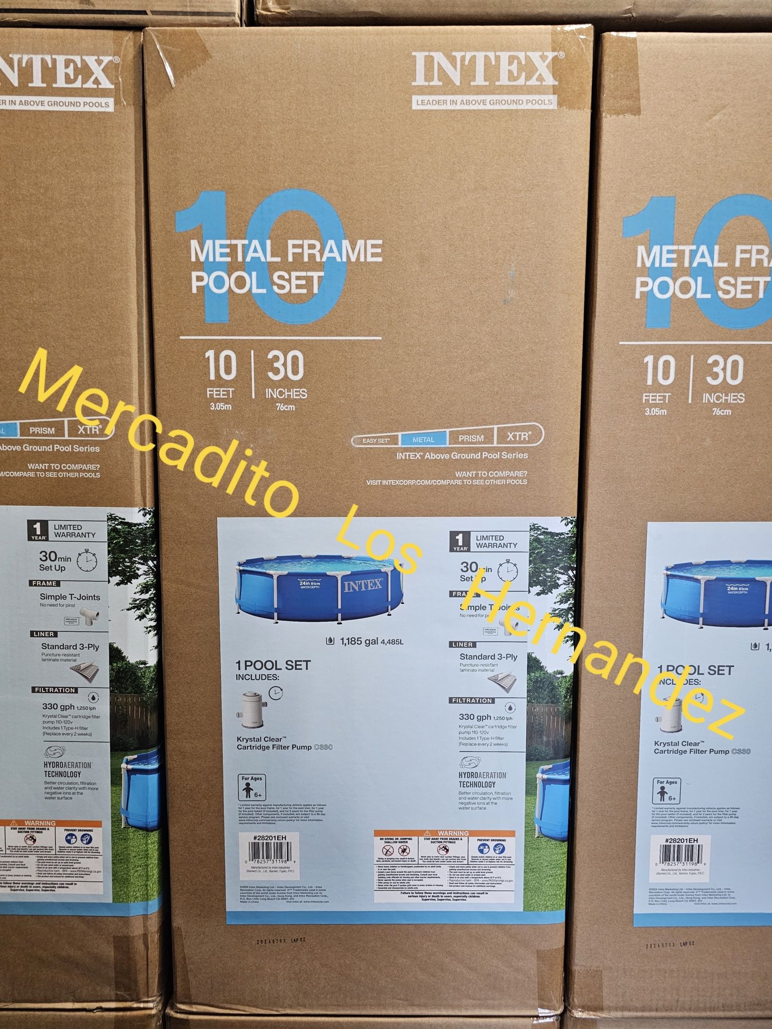 10ft x 30in Swimming Pool- Nuevas Intex Pump And Filter Included❗️Albercas