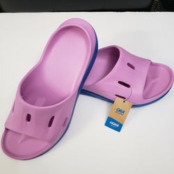 Hoka ORA Recovery 3 Slip-On Slides 'Pink & Blue' Sz 11 Men.  12.5 Women.  Comfy!