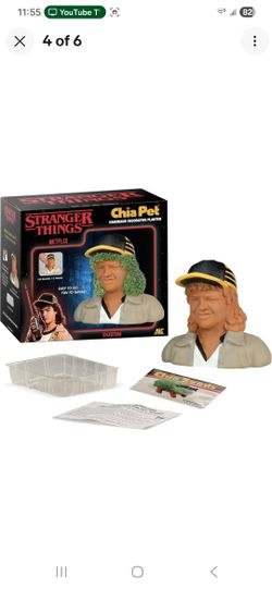 Chia Pet Handmade Decorative Planter Stranger Things (Dustin) Brand New In Box!