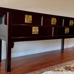 Century Asian Influenced Console Table
