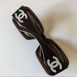 Chanel Brown Mother Of Pearl Sunglasses