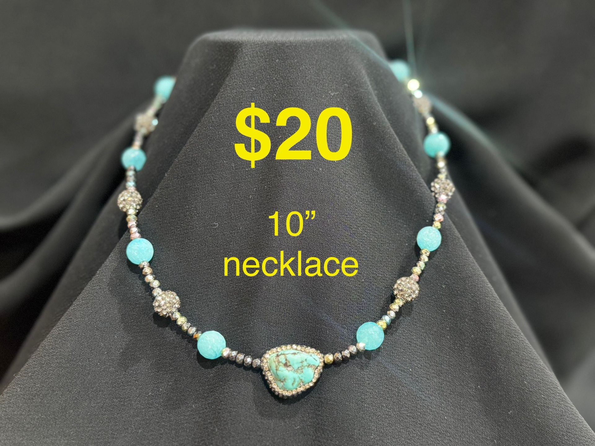 Chunky Murano Style Glass Necklaces for Women Pearl Necklace Statement Necklace Trendy Wedding Party Jewelry Accessories Christmas Stocking Stuffers