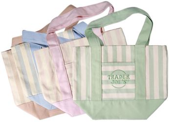 New Trader Joe’s Striped Tote SET