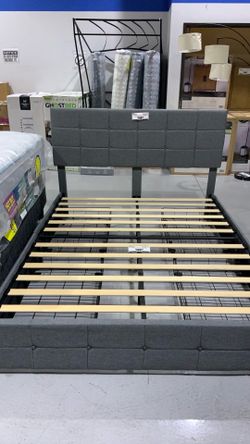 Queen Size Bed Frame with Pull Out Drawers $100