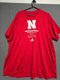 Adidas University of Nebraska Outfitters red T shirt 3XT