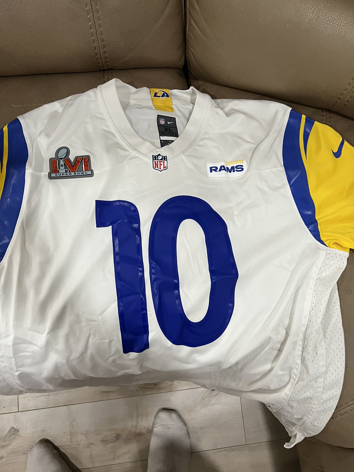 Cooper Kupp Rams Super Bowl Cream Jersey – South Bay Jerseys