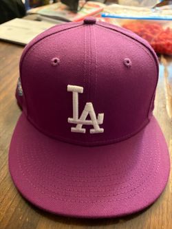 Burgundy Dodgers Hat