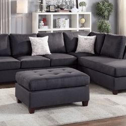 Sectional Sofa + Ottoman