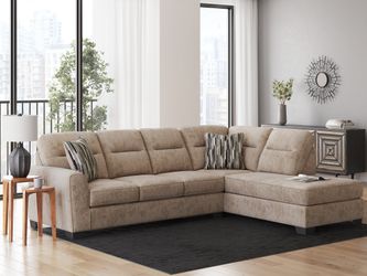 Olten Mocha 2-Piece Sectional with Chaise (Online Special Price)