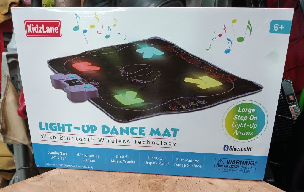 Kidzlane Light Up Dance Mat With Bluetooth 