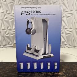 PS5 Slim Stand and Cooling Station with Controller Charging Station for Playsation 5 