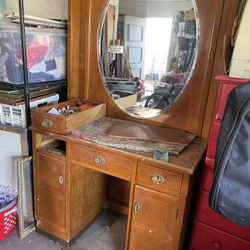 Old Hutch And Desk