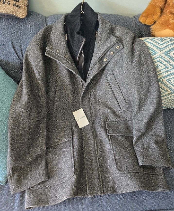 Cole Haan Men's Wool Coat NEW 