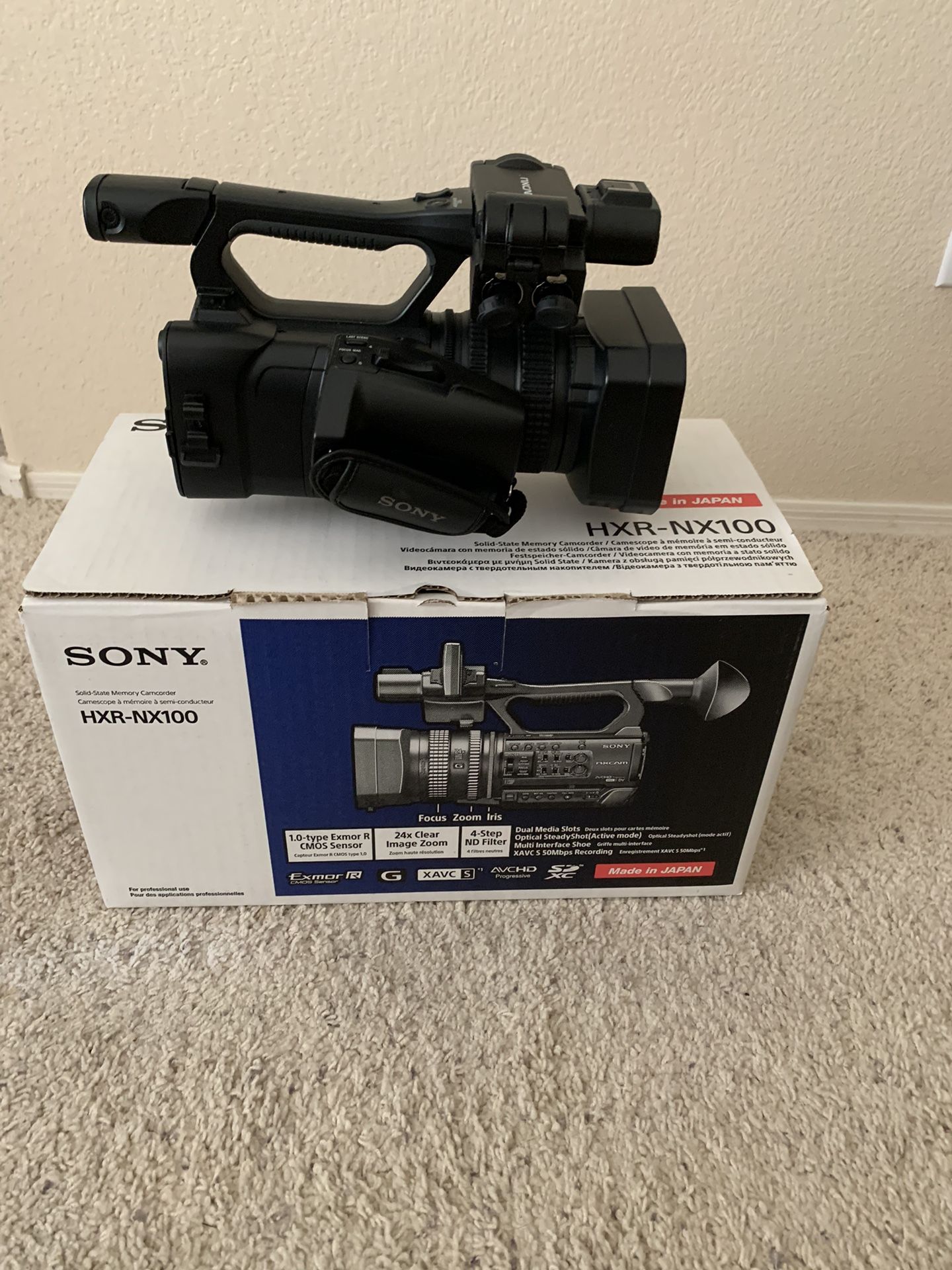 Sony HXR-NX100- Full HD NX Camcorder Video New