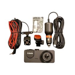 Three Channels Dash Cam loop recording G-Sensor 170º Wide-Angle Camera Rotation
