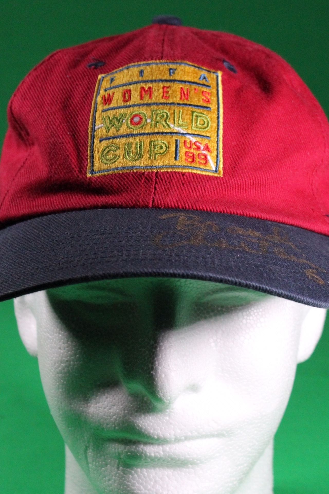 Brandi Chastain Signed Autographed World Cup hat USWNT Soccer PSA DNA COA USA