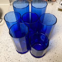 Anchor Hocking Essex Cobalt Glasses