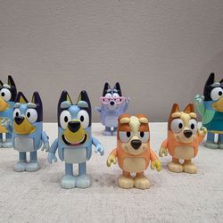 🐶🎮 Kids Figure Bundle – Bluey Family Set (7 pcs) 💲10