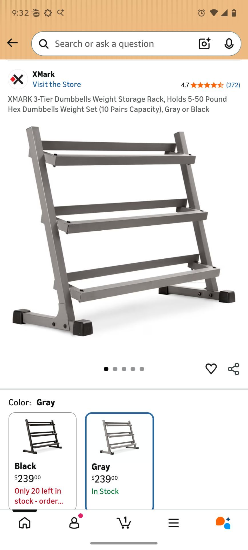 XMark 3 Tier Dumbbells Rack
Disassembled for easy pickup
PRICE FIRM