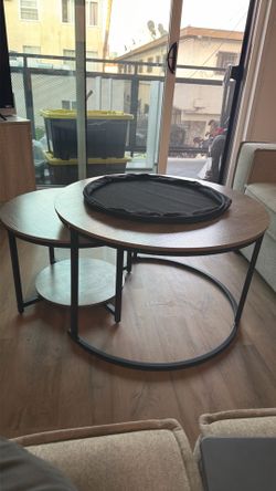 2-1 Circular Nesting Coffee Table