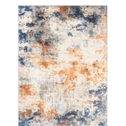 8/10 Machine Washable Colorful Rug 