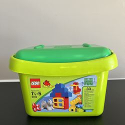 Lego Duplo Storage Container Only Empty Green Snap On Lid