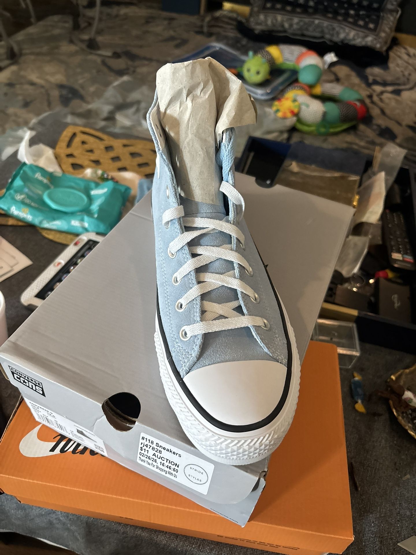 Converse Blue Suede Size 10 1/2