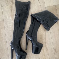Hells Boots Pole Dance Exotic Size 9