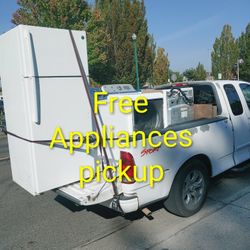 Free Appliance Pickup Refrigerators Washers Dryers Stoves Freezers