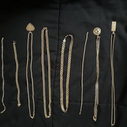 10k Gold Chains, Bracelets, And Anklets 